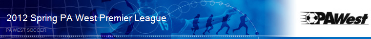 2012 Spring PA West Premier League banner